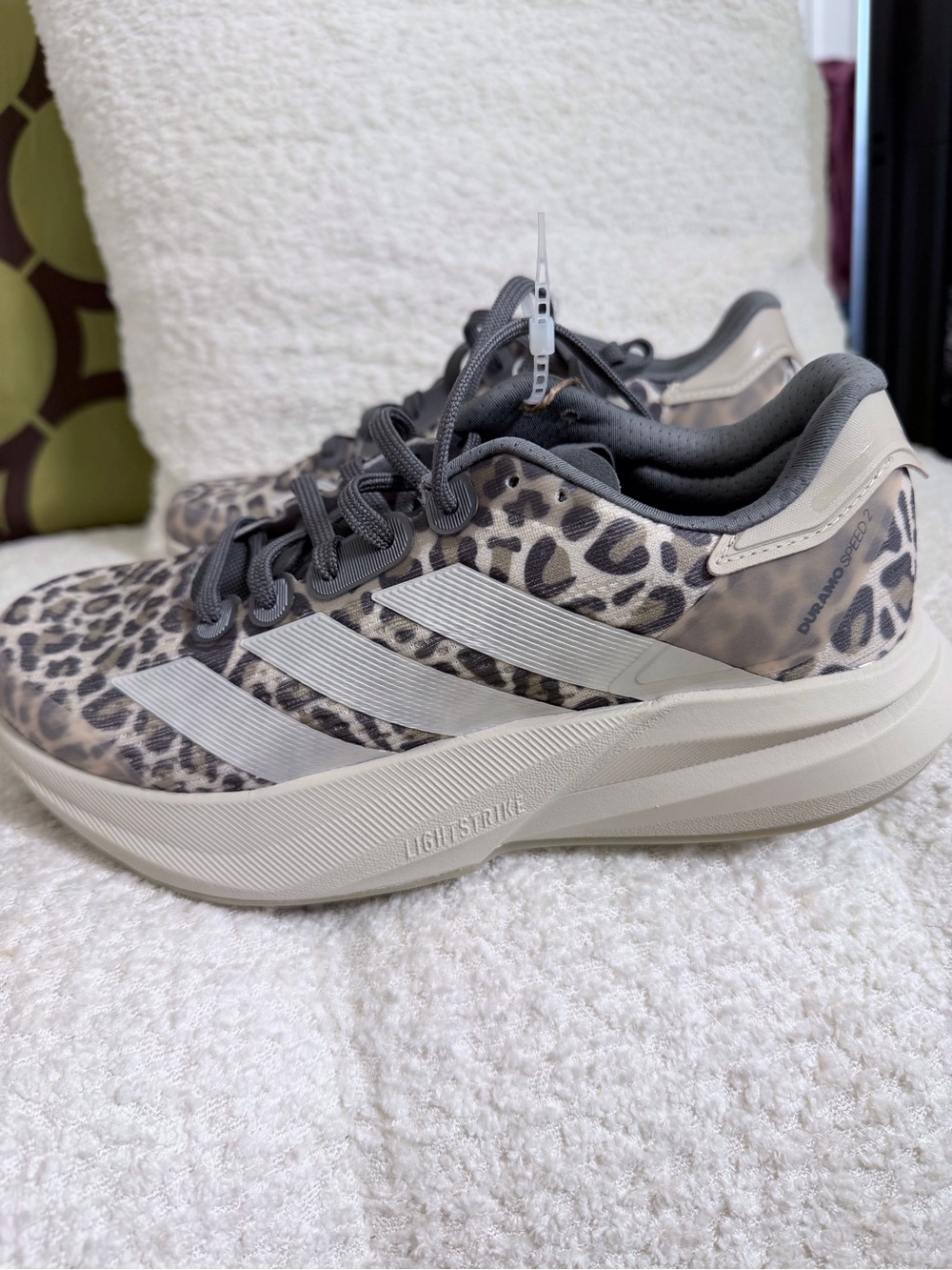 adidas Women's Leopard Print Sneakers in Gray and Beige
